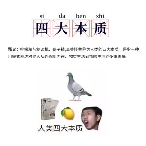 ​网络新词解析丨人类四大本质