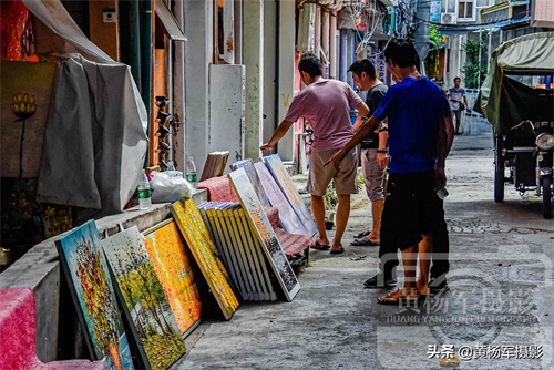 广东深圳大芬油画村，艺术气息浓郁全国最大的油画生产地，看啥样