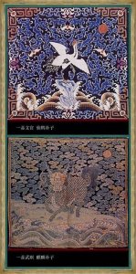 ​清朝官服，品级不同刺绣图案也有着差别~