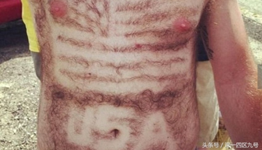 难以理解的胸毛艺术！