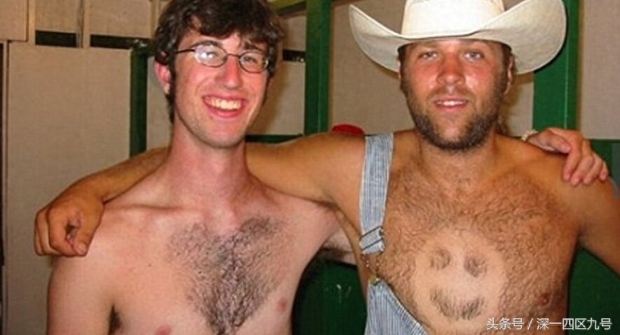 难以理解的胸毛艺术！