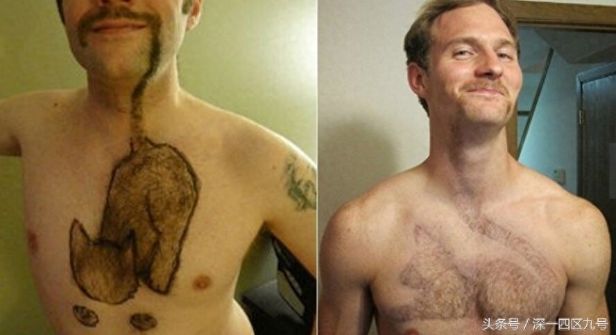 难以理解的胸毛艺术！