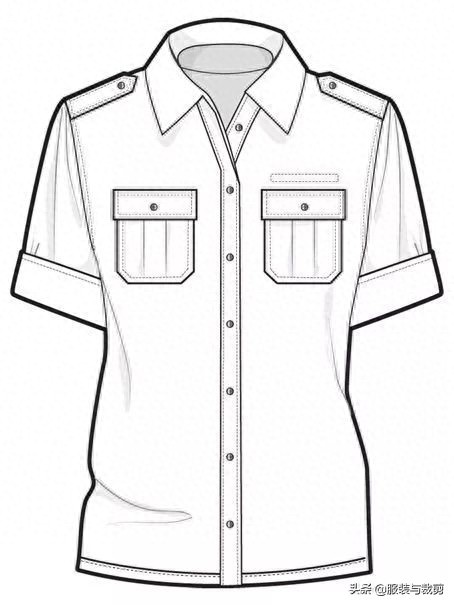 8款时尚服装设计线稿手绘图