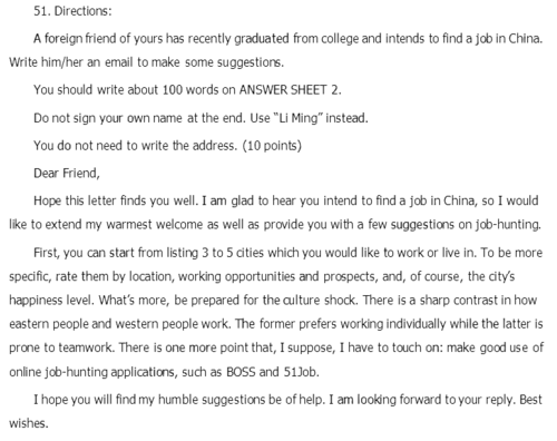 英语a级作文范文2025：找关于英语A级考试作文