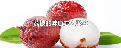 ​荔枝的味道怎么形容