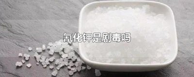 ​氰化钾是剧毒吗
