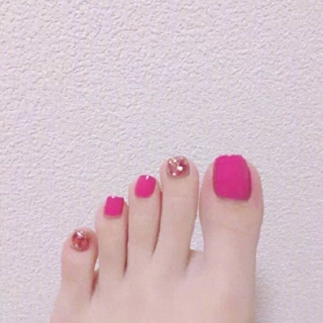 37款清新好看的夏日脚部美甲，精致一夏