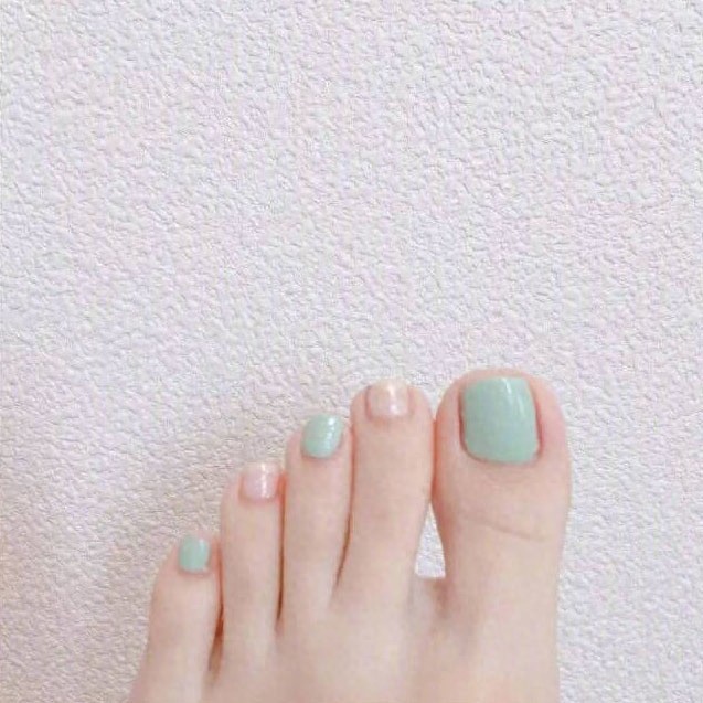 37款清新好看的夏日脚部美甲，精致一夏