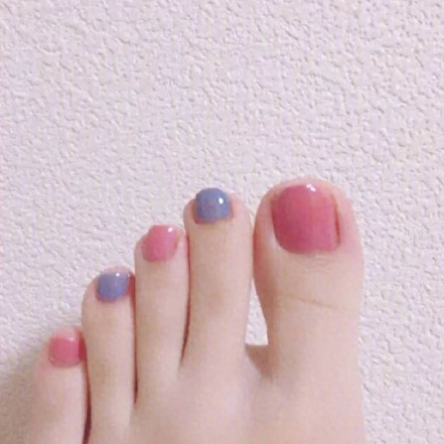 37款清新好看的夏日脚部美甲，精致一夏
