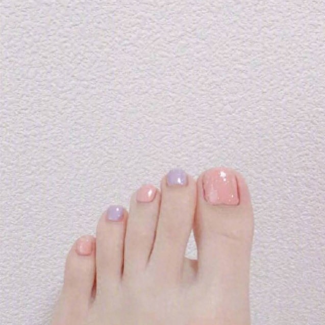 37款清新好看的夏日脚部美甲，精致一夏