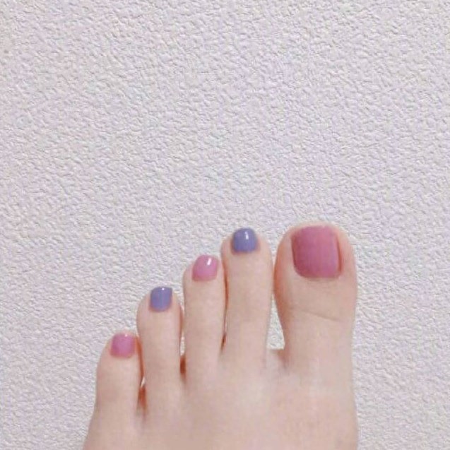 37款清新好看的夏日脚部美甲，精致一夏