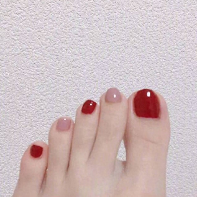 37款清新好看的夏日脚部美甲，精致一夏