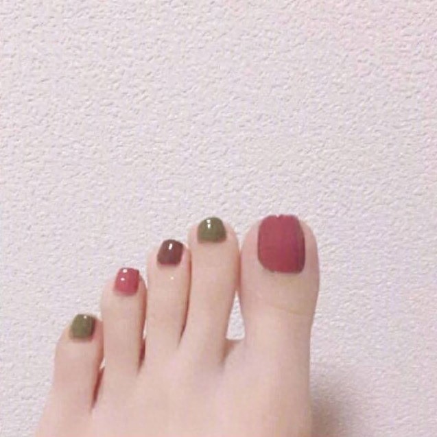 37款清新好看的夏日脚部美甲，精致一夏
