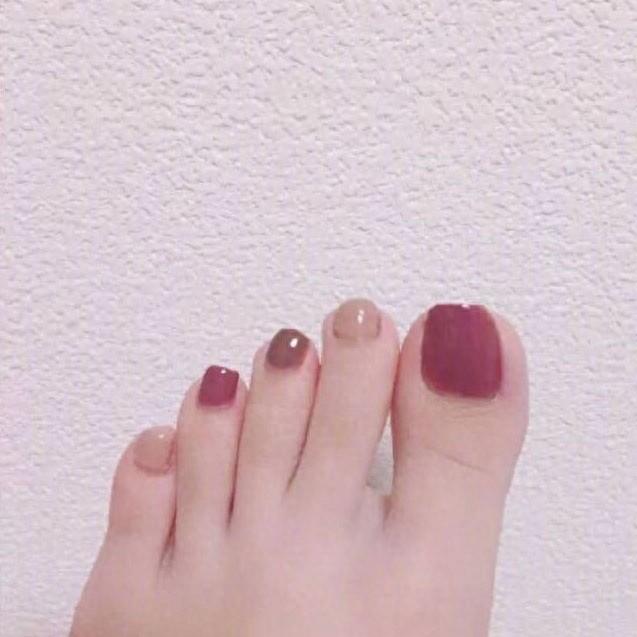 37款清新好看的夏日脚部美甲，精致一夏