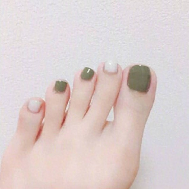 37款清新好看的夏日脚部美甲，精致一夏