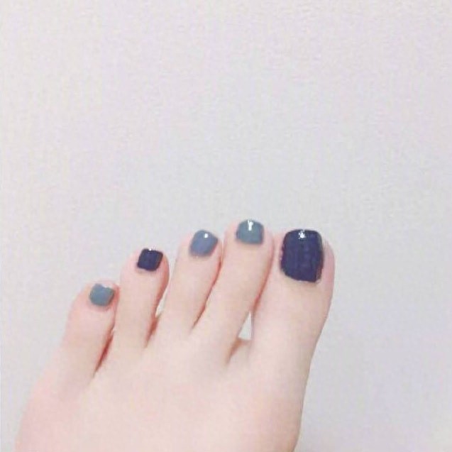 37款清新好看的夏日脚部美甲，精致一夏