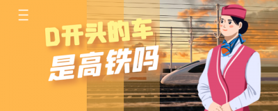 ​D开头的车是高铁吗 ？一个是路，一个是车，为啥还有乘客分不清