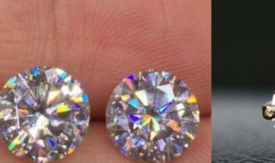 莫桑钻和钻石的区别,莫桑钻和钻石用肉眼能看出区别么图1