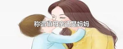 ​称谓填母亲还是妈妈