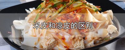 ​米皮和凉皮的区别