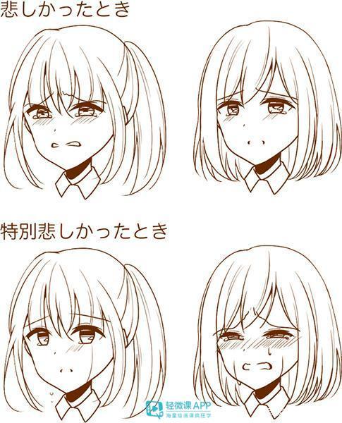 手把手教你画动漫人物的步骤图（漫画人物表情怎么画）(8)