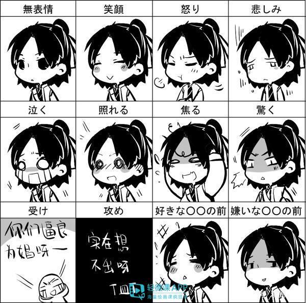 手把手教你画动漫人物的步骤图（漫画人物表情怎么画）(2)