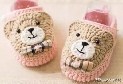 ​可爱漂亮的小熊鞋子，宝妈们赶紧为宝宝学起来