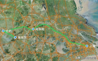 ​G7262次巢湖东至上海标杆车，巢湖东站唯一始发车